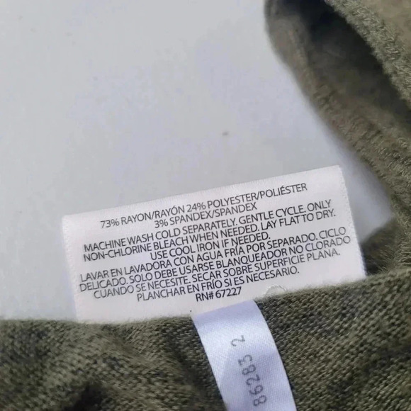 Bobbie Brooks Womens Knit Sweater Dress Green Long Sleeve Cage Neck Stretch Sz S - Picture 5 of 9